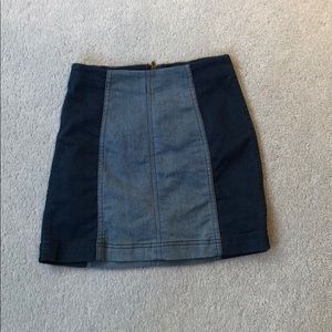 Free people denim skirt